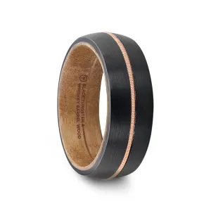 CHORDAL Black Tungsten Brass Guitar String and Whiskey Barrel Inner Sleeve - 8mm