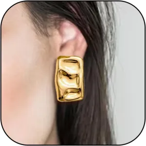 Chunky Gold Earrings Statement Earrings for Women Gold Seashell Starfish Earrings Ocean Summer Beach Jewelry Irregular Exaggerated Geometric Earrings Jewelry Gifts