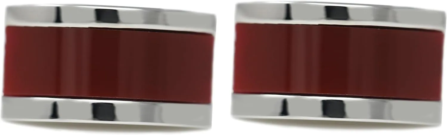 Classic Cats Eye Stone Cufflink Half Moon Shape Stone Cufflink With Box