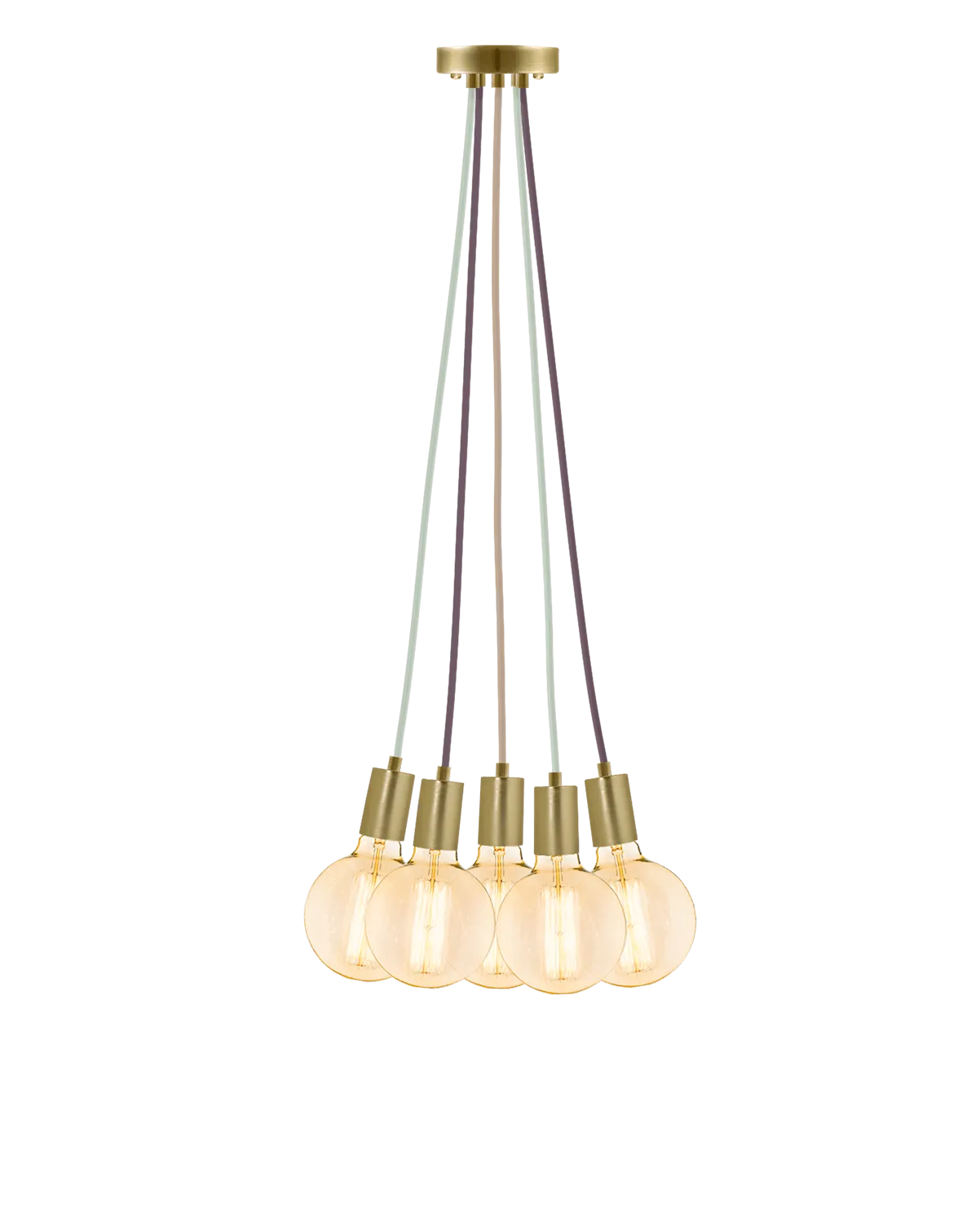 Cluster Chandelier - Even: Mixed and Brass
