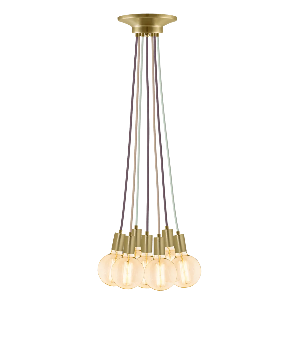 Cluster Chandelier - Even: Mixed and Brass