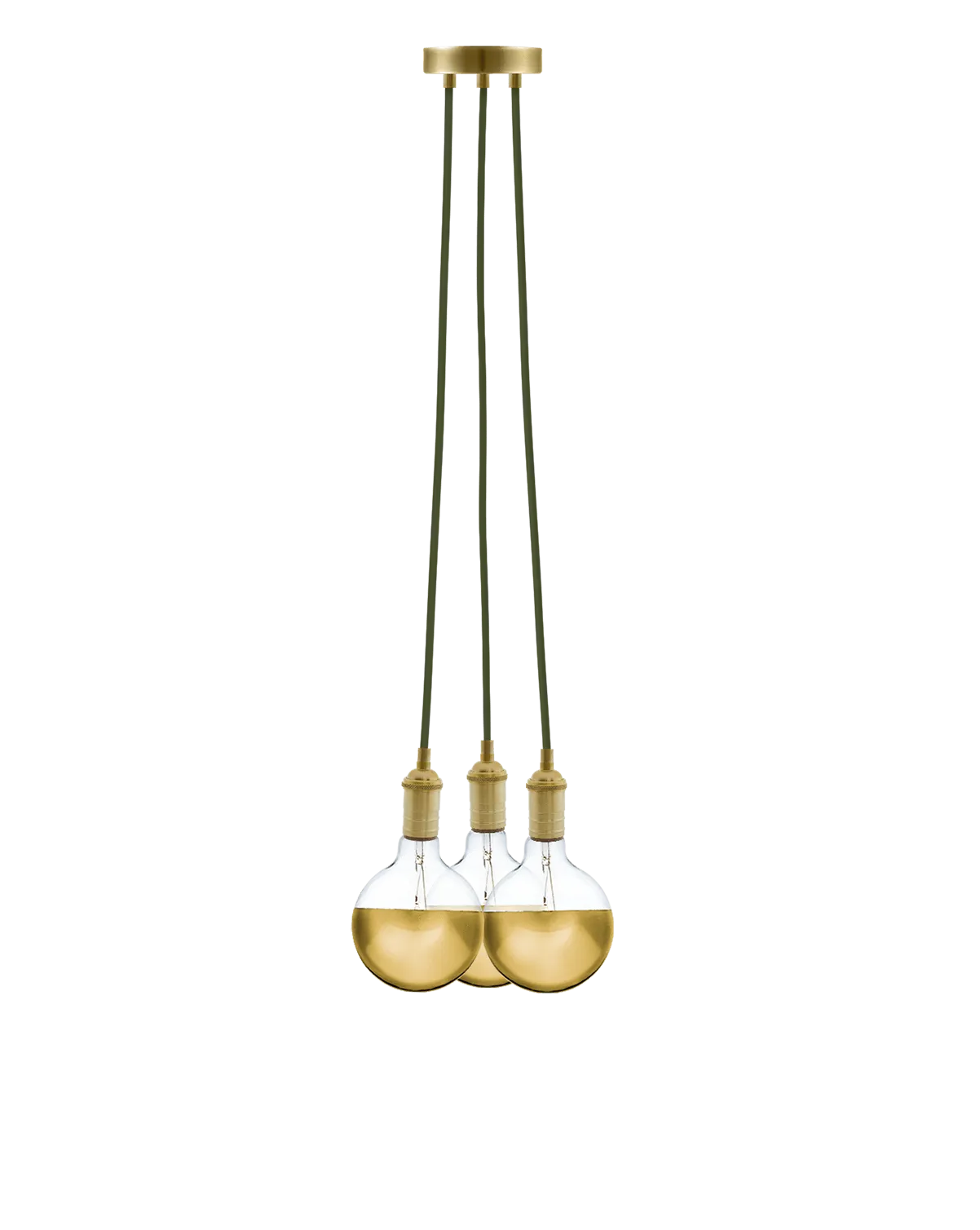 Cluster Chandelier - Even: Olive and Gold
