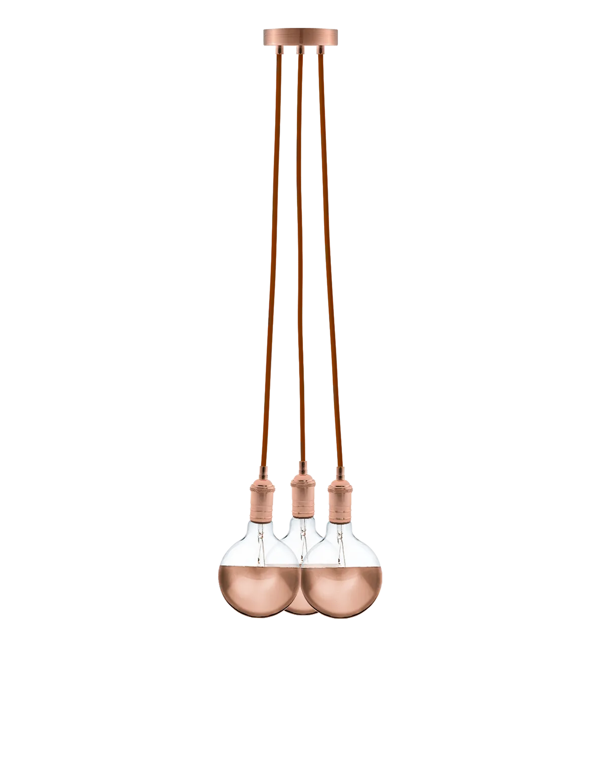 Cluster Chandelier - Even: Rust and Copper