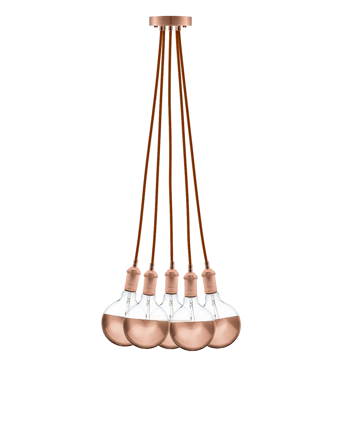 Cluster Chandelier - Even: Rust and Copper