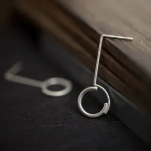 Concentric circles pendant earrings N°2