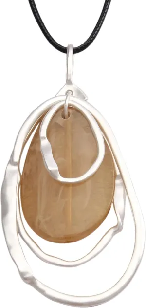 COOLLA Vintage Boho Style Multilayer Pendant, Long Sweater Necklace