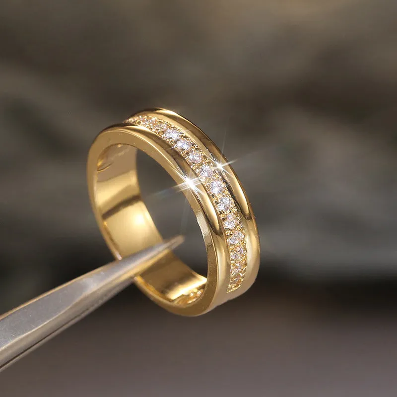 Copper Plated Fashion Engagement Ring
