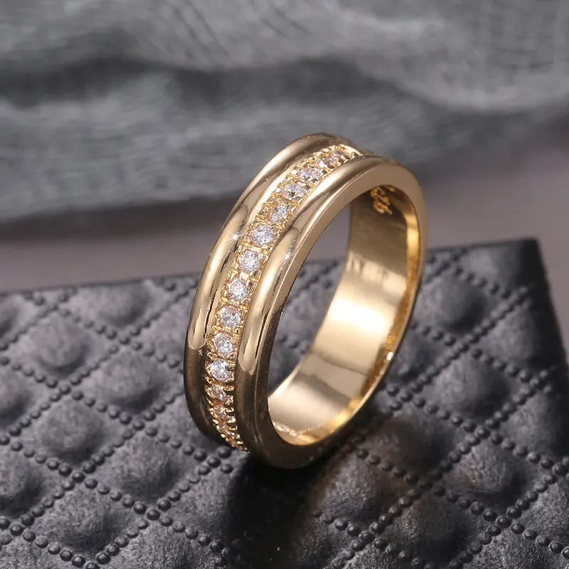 Copper Plated Fashion Engagement Ring