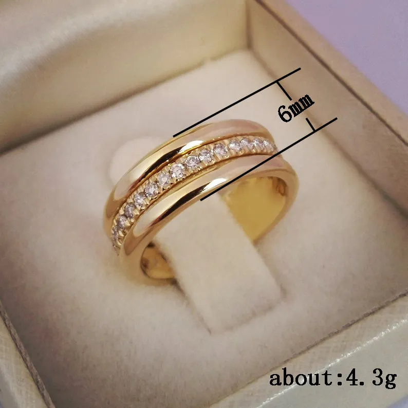 Copper Plated Fashion Engagement Ring