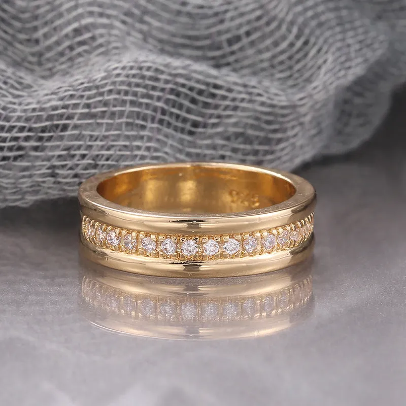 Copper Plated Fashion Engagement Ring