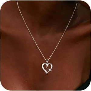 Cross Necklace for Women 14K Gold Silver Plated Necklace Layered Gold Cross Necklace Dainty Cross Pendant Choker Simple Cute Diamond Cross Necklace Faith Jewelry Religious Minimalist Gift