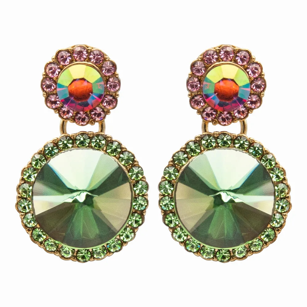 Crystal Mirror Drop Earrings