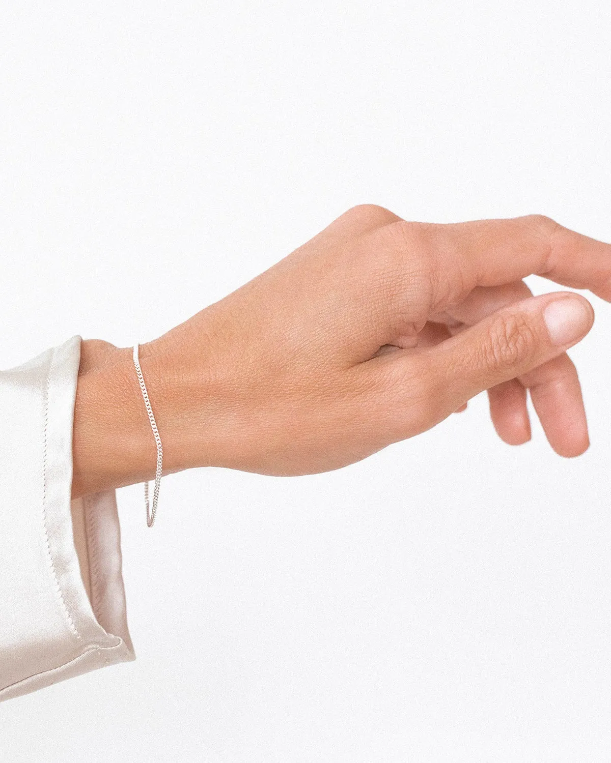 Curb Chain Bracelet | Silver