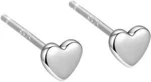 Cute Heart Shaped Tiny Small Stud Earrings for Women Girls Cartilage 925 Sterling Silver Love Hearted Tragus Mini Studs Earring Minimalist Valentine's Day Jewelry Birthday Gifts for Daughter Sensitive Ears