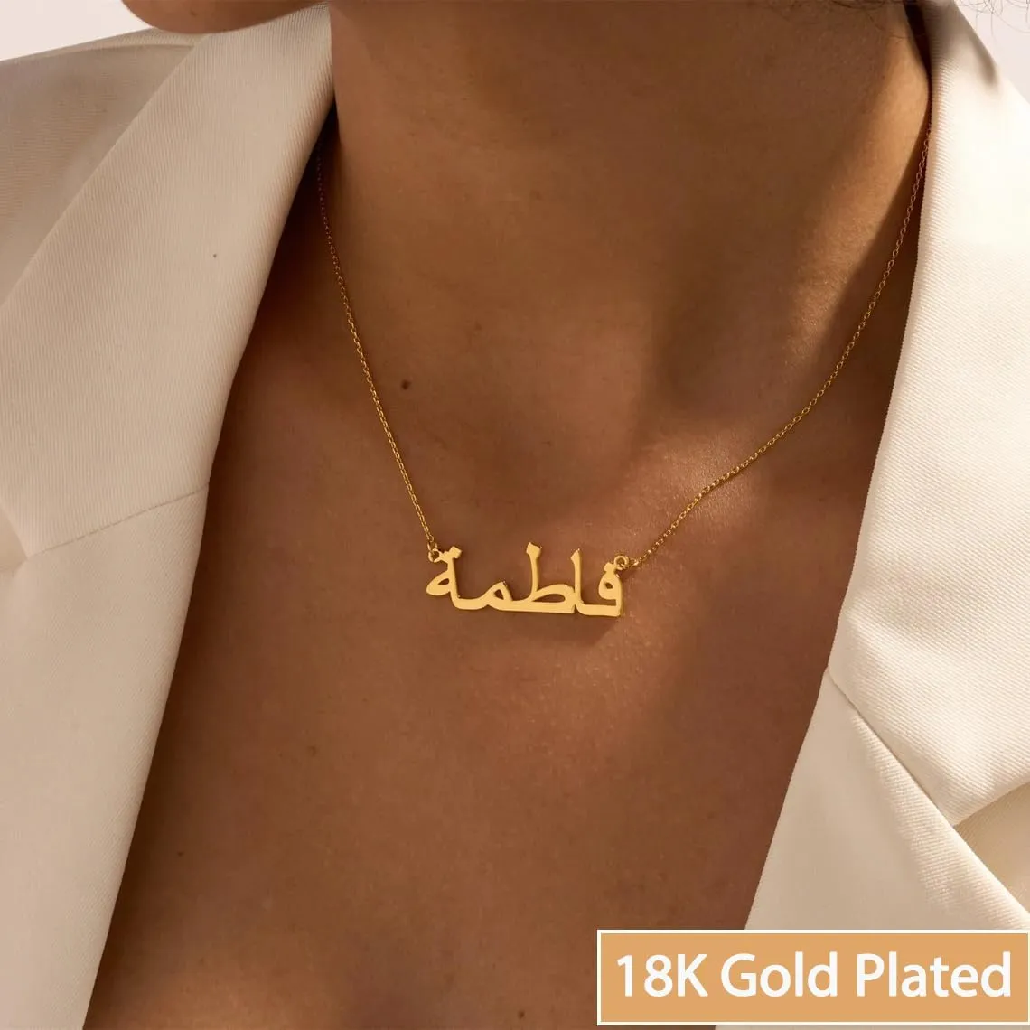 DayOfShe Custom Name Necklace for Women Gifts, 18K Gold Plated Layered Names Necklace Personalized Gifts for Birthday