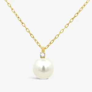 Diamond & South Sea Pearl Necklace