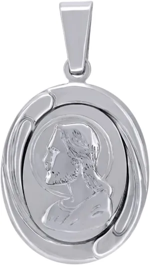 Diamond2Deal 925 Sterling Silver Jesus Religious Charm Pendant