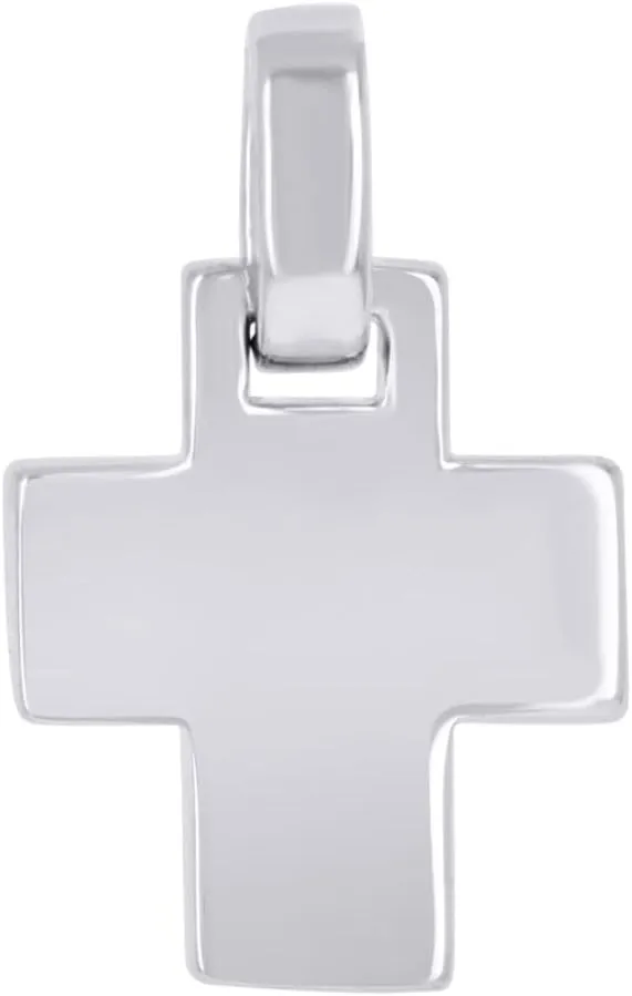 Diamond2Deal 925 Sterling Silver Religious Crucifix Cross Religious Charm Pendant