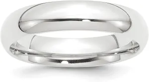 Diamond2Deal Platinum 5mm Comfort-Fit Wedding Band Ring Size 5