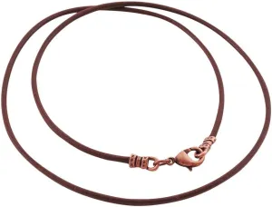 DragonWeave Antique Copper 1.8mm Fine Brown Leather Cord Necklace