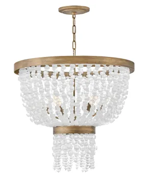 Dune Large Pendant in Burnished Gold