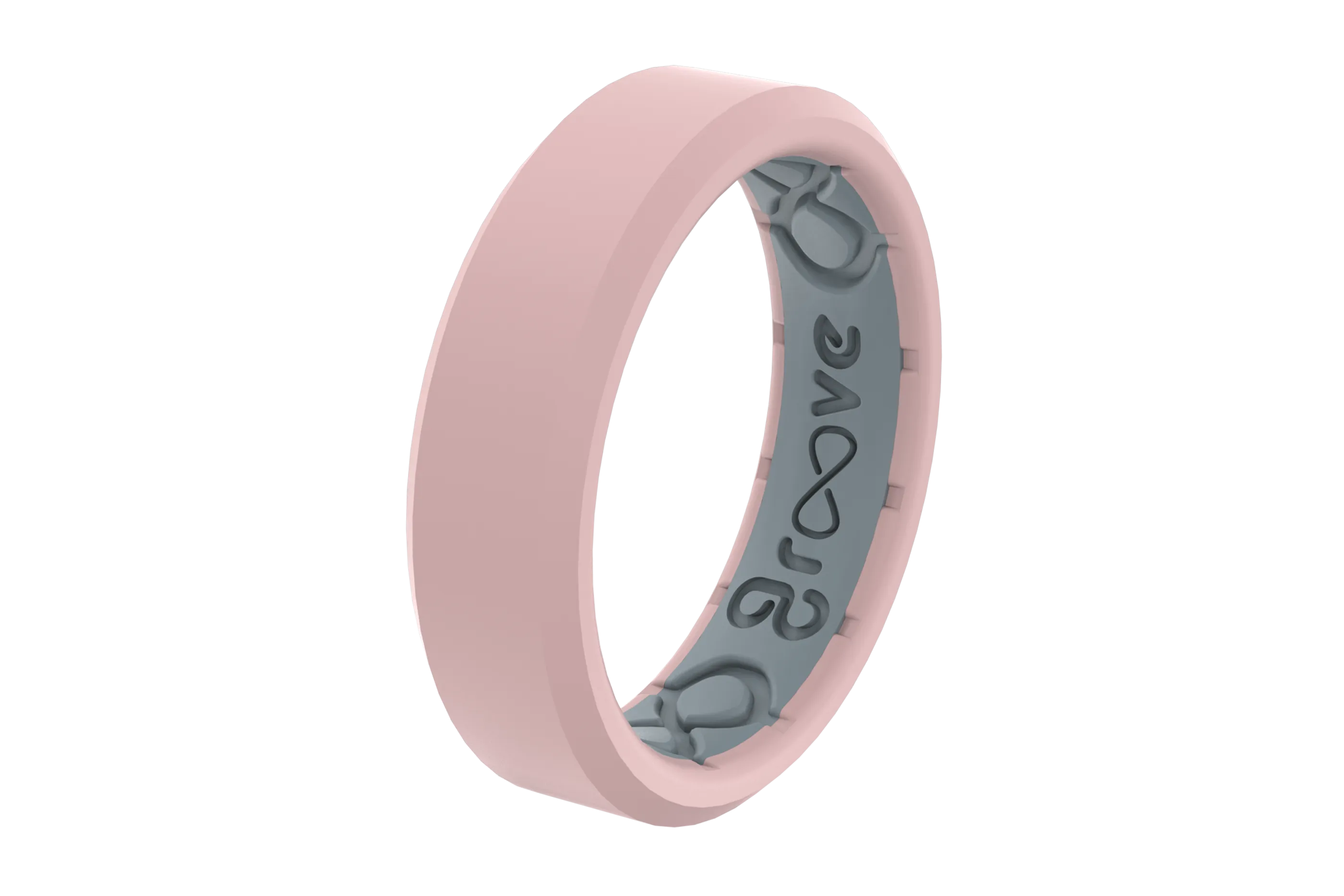 Edge Rose Quartz Thin Ring