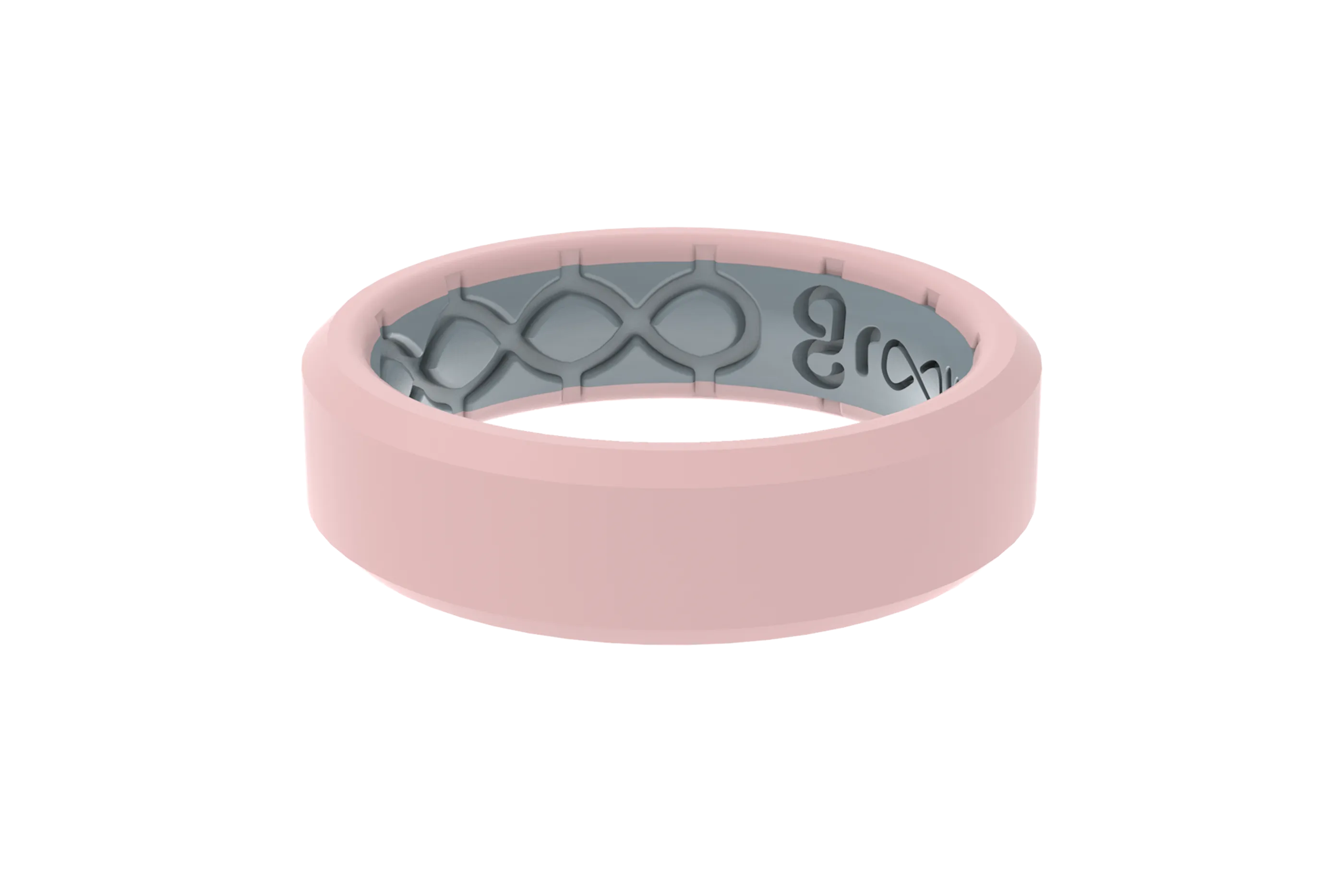 Edge Rose Quartz Thin Ring