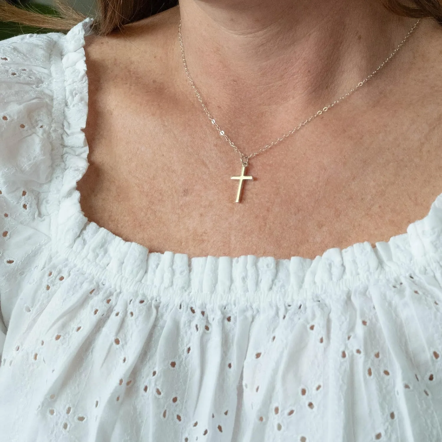 EFYTAL Confirmation Gifts for Teen, 925 Sterling Silver Cross Necklace for Women, Religious Gifts for Women