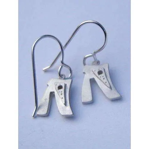Emily Rosenfeld Sterling Silver Chai Earrings