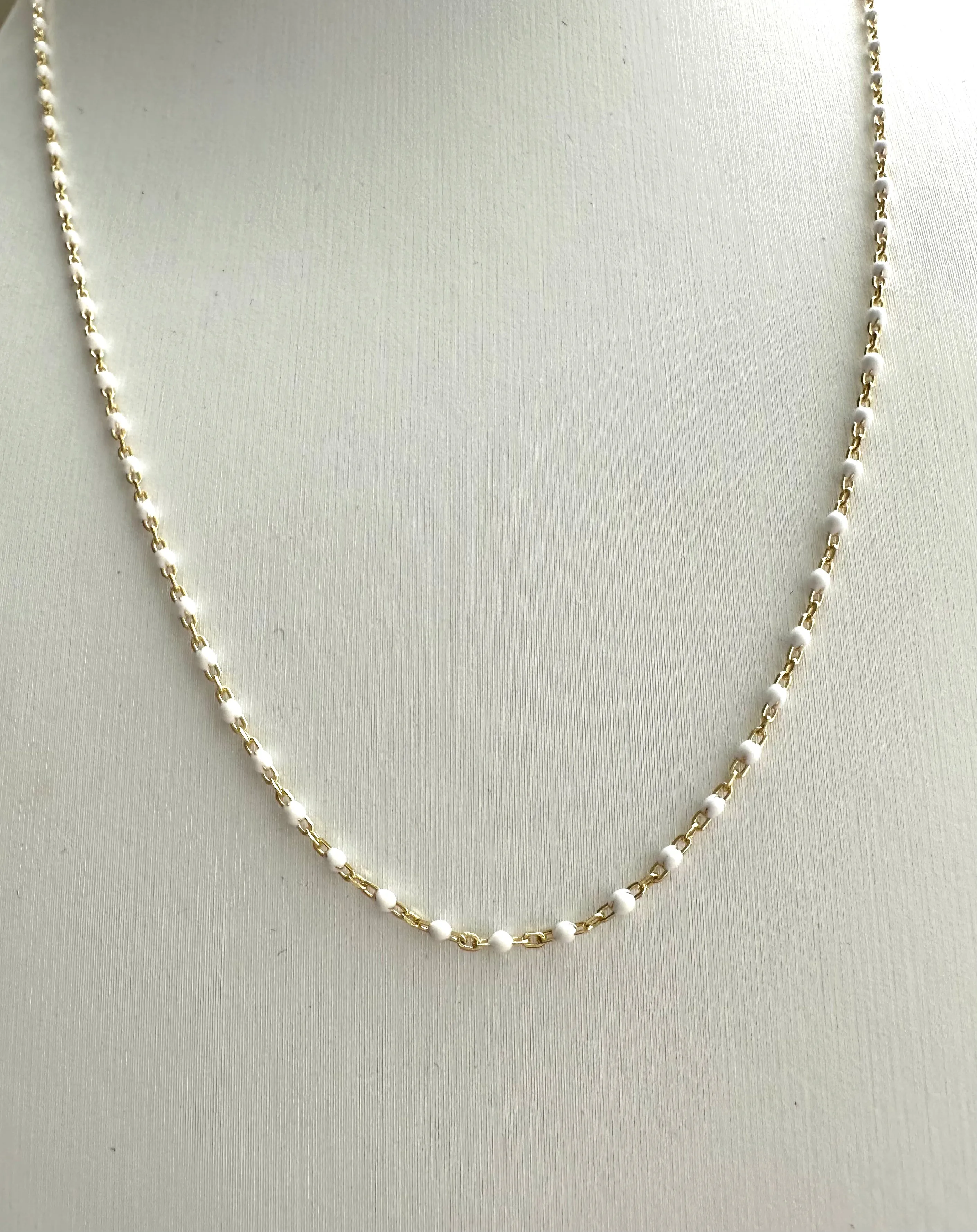 Enamel Bead Necklace