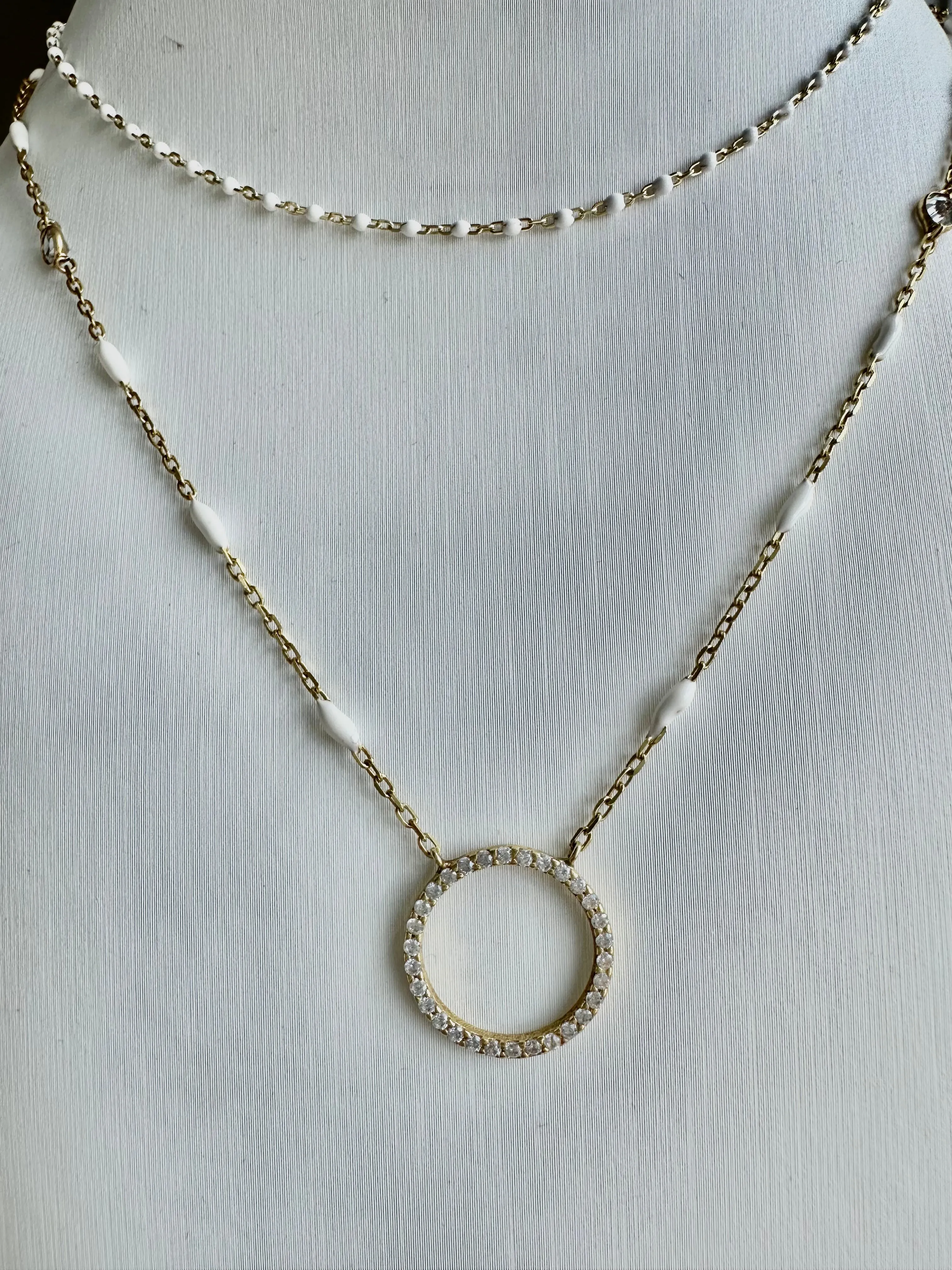 Enamel Bead Necklace