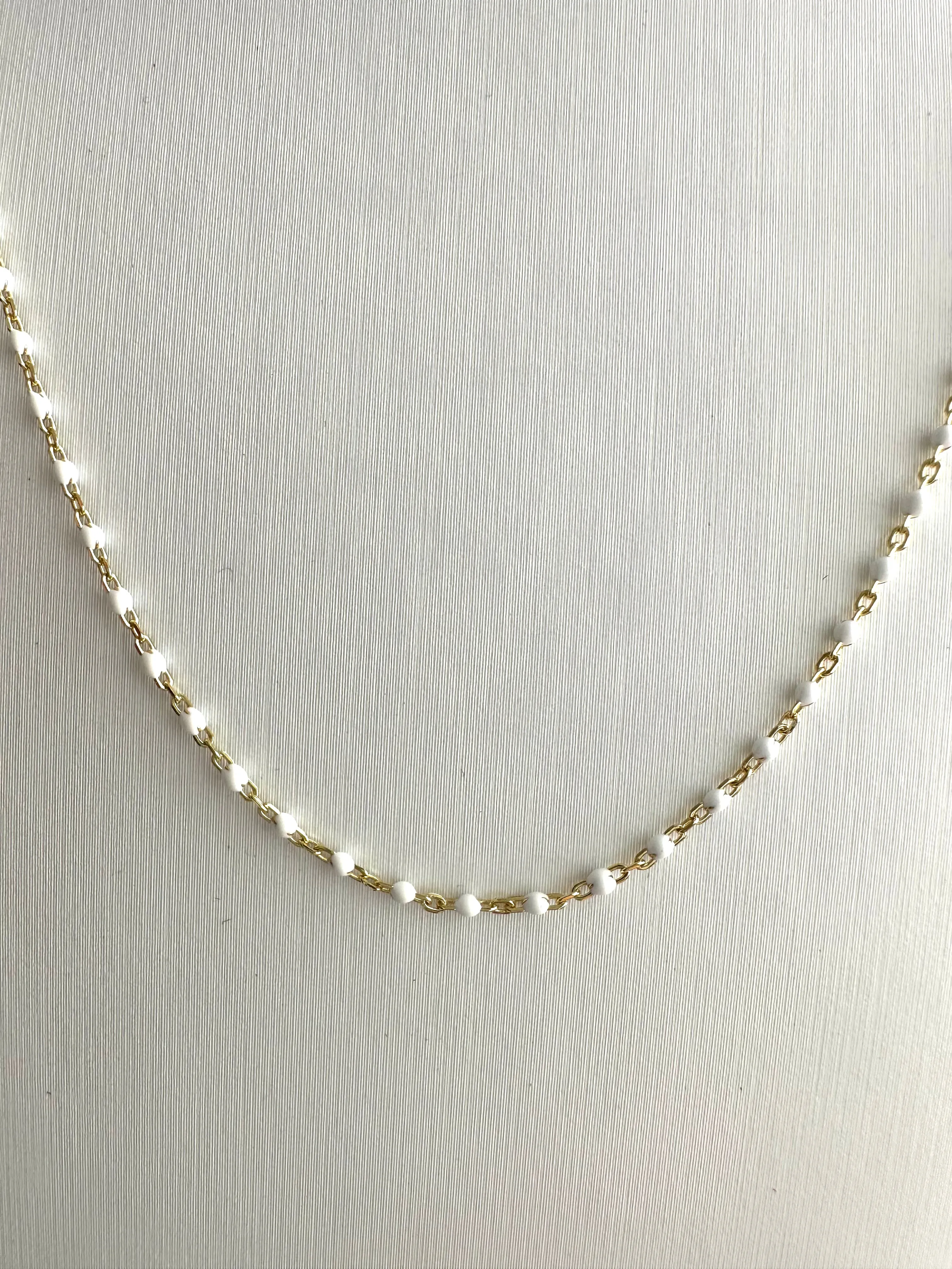Enamel Bead Necklace
