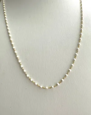 Enamel Bead Necklace