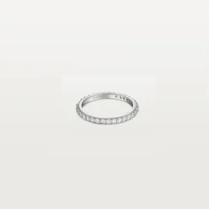 Eternity Ring Silver with White Pave