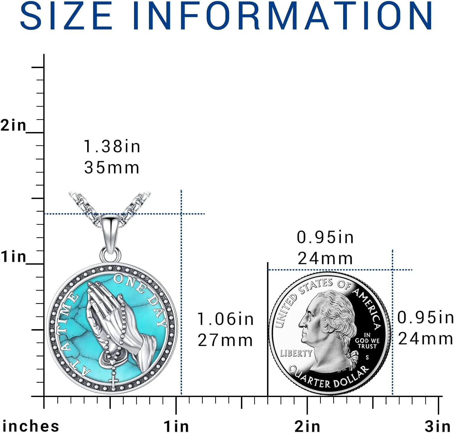 Eusense St Michael Necklace for Men Women Gold Sterling Silver 925 Saint Christopher Pendant Virgin Mary Miraculous Medalla de Praying Hand San Benito Benedict Jewelry
