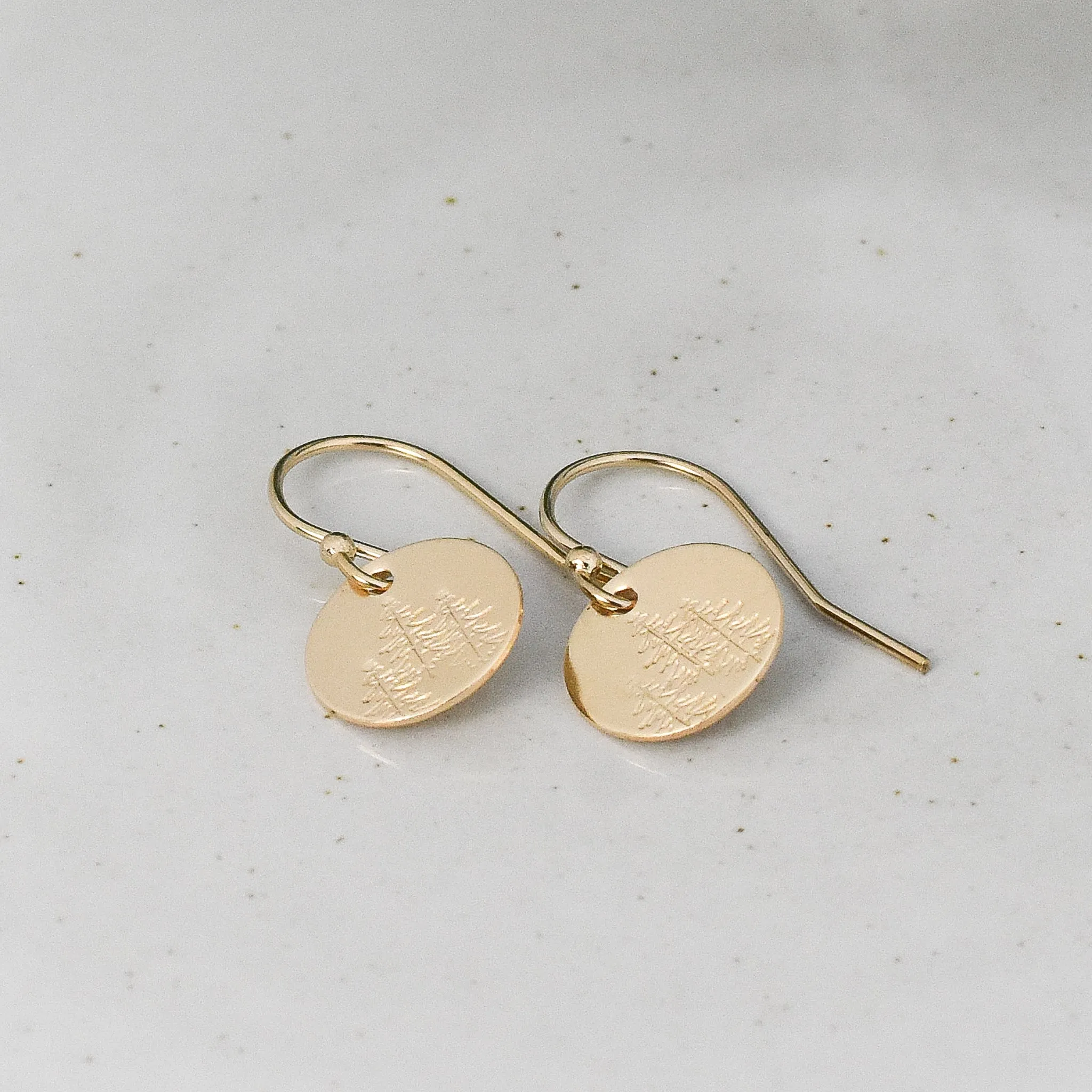 Evergreen Tree Earrings - Gold or Silver