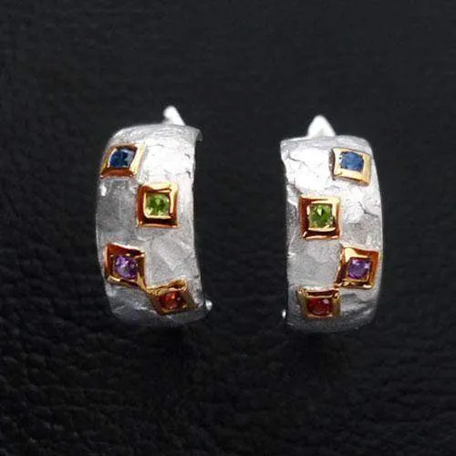 Exotic Squares Sterling Silver Set