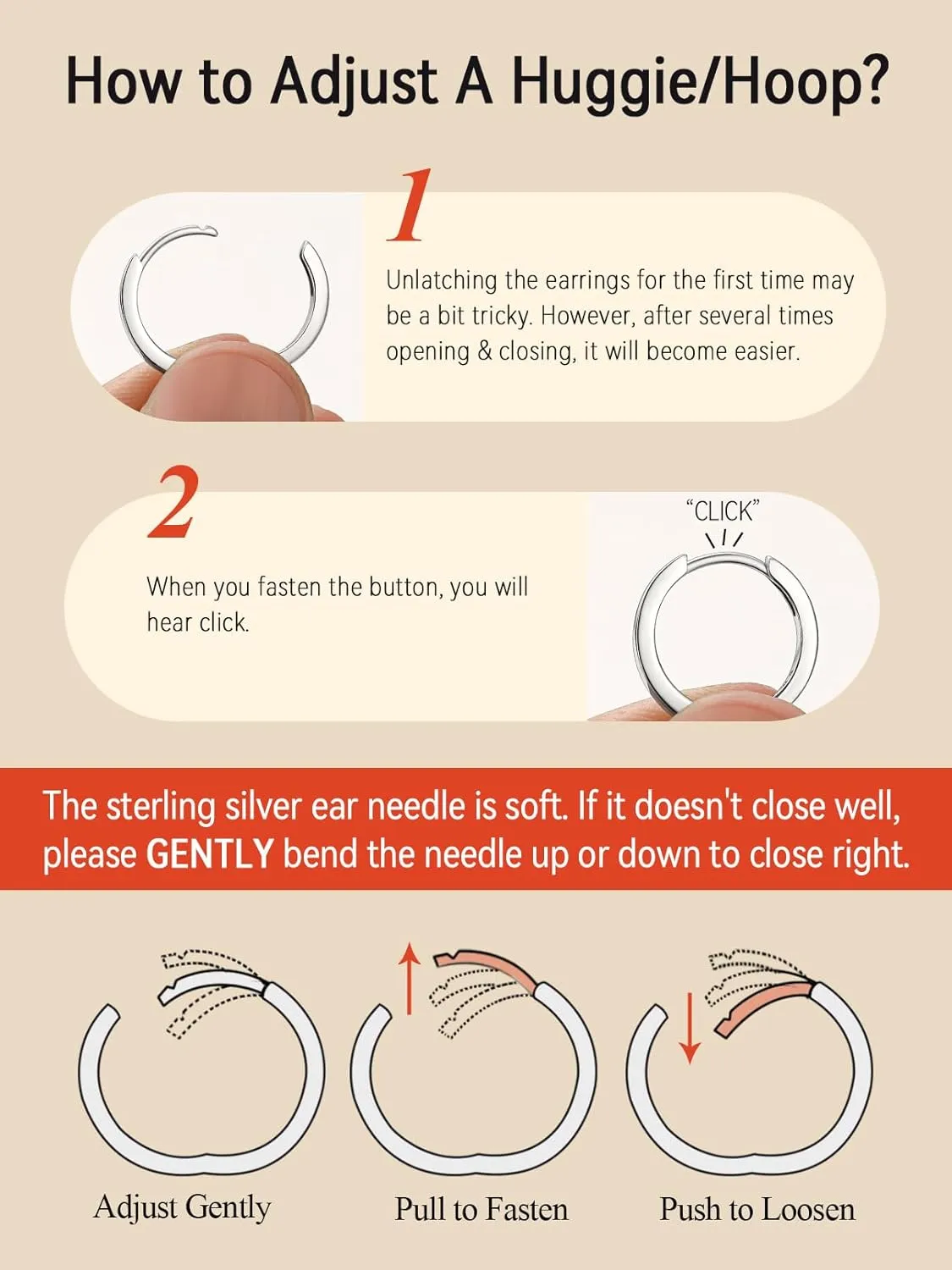FaithHeart Sterling Silver Hoop Earrings for Women, Hypoallergenic Huggie Hoop Earrings Lightweight Small Cartilage Earrings Hoop Earring Dainty Everyday Earrings 6/8/10/12/14/15/16/18/20mm