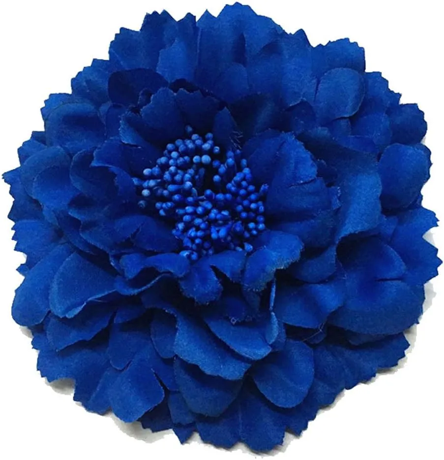 Floral Fall Peony Flower Hair Clip Flamenco Dancer Pin up Flower Brooch