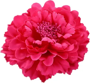 Floral Fall Peony Flower Hair Clip Flamenco Dancer Pin up Flower Brooch