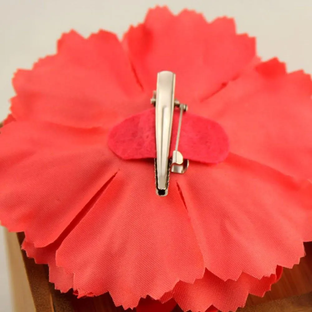 Floral Fall Peony Flower Hair Clip Flamenco Dancer Pin up Flower Brooch