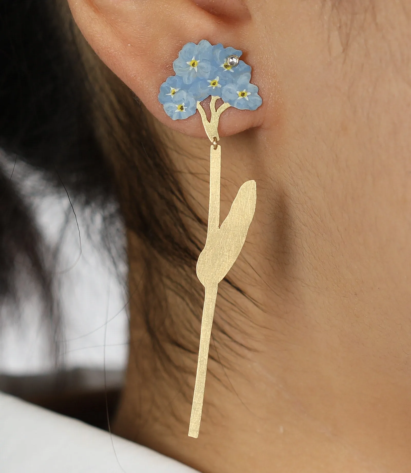 Forget Me Not Drop Earrings