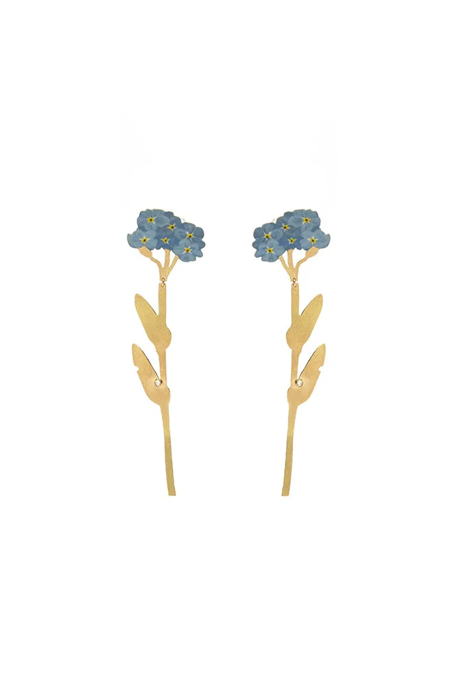 Forget Me Not Drop Earrings