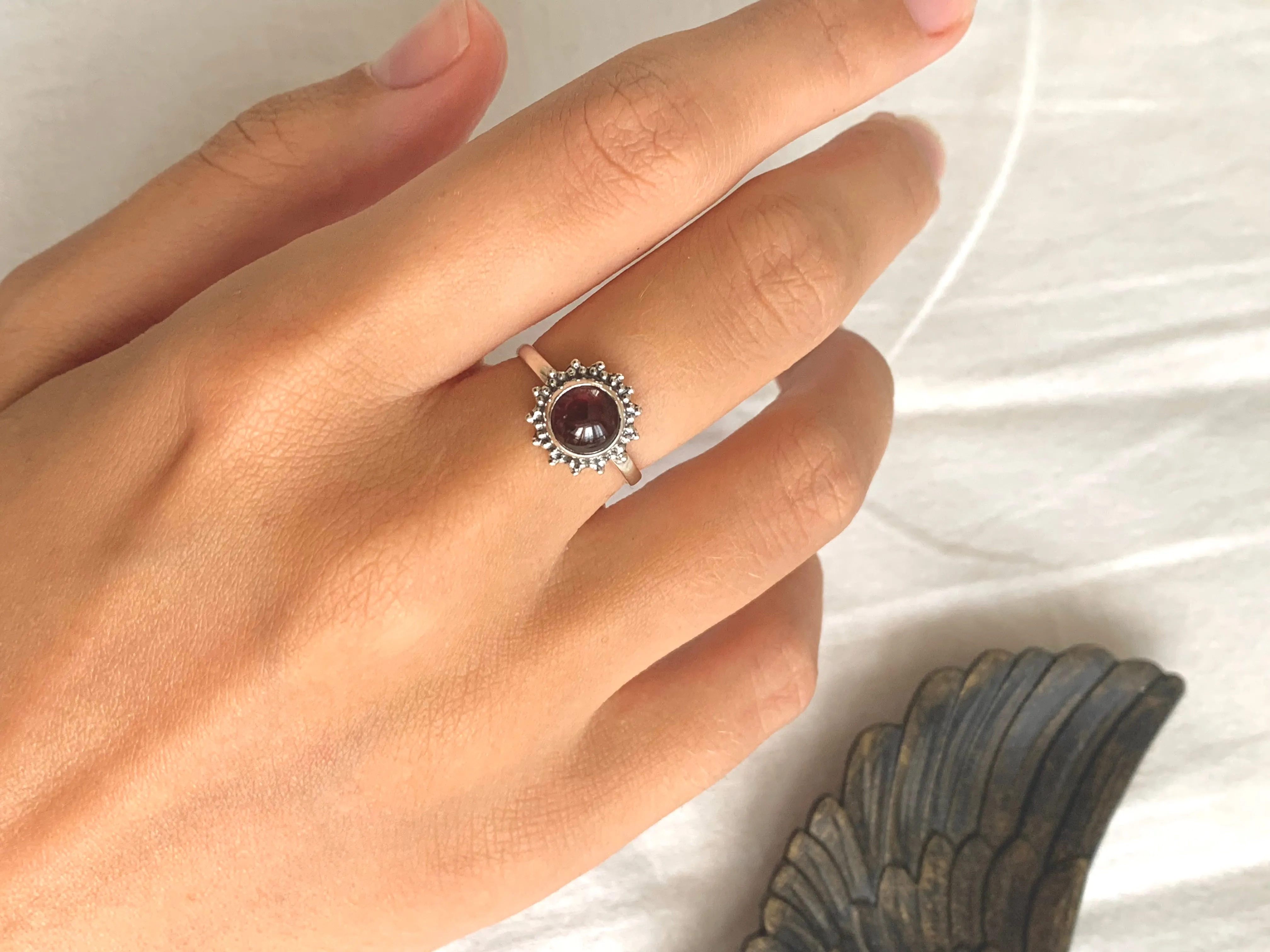 Garnet Sole Ring