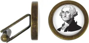 George Washington Cufflinks President Washington Cuff Links (Angled Edition)