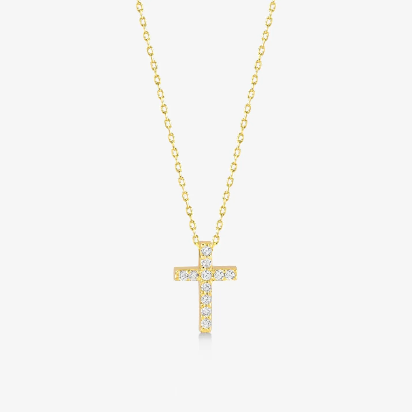 Gold Cross Necklace for Women,14K Gold Plated Cross Necklace with Crown, Cubic Zirconia Cross Crucifix Cross Sideways Cross Necklace Trendy Jewelry Halloween Thanksgiving Christmas Gift