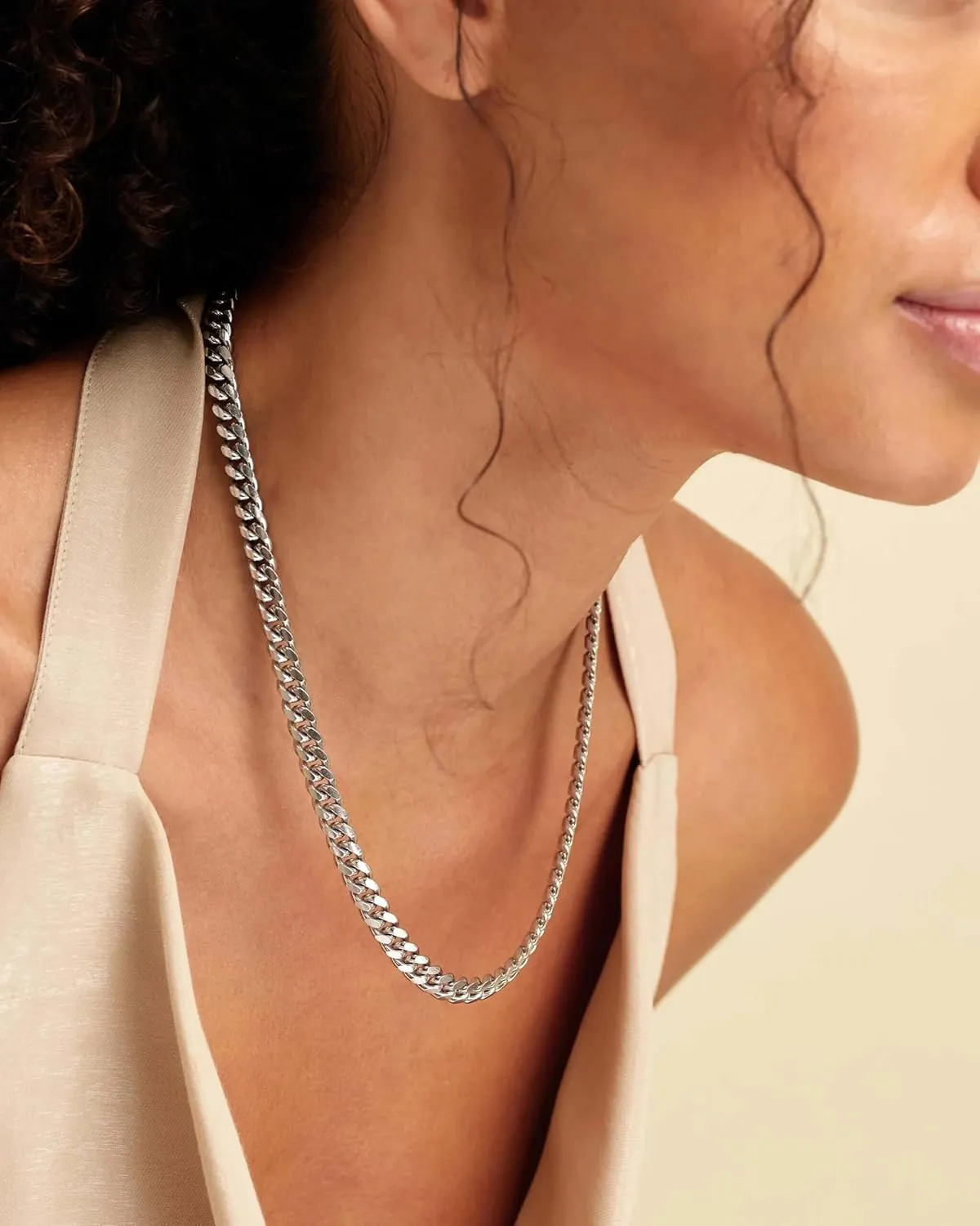 Gold Cuban Chain Necklace for Women,14K Gold Plated Dainty Chunky Necklace Adjustable Cuban Link Chain Choker Necklace for Women Trendy Fashion Jewelry Best Gifts for Birthday Christmas Thanksgiving