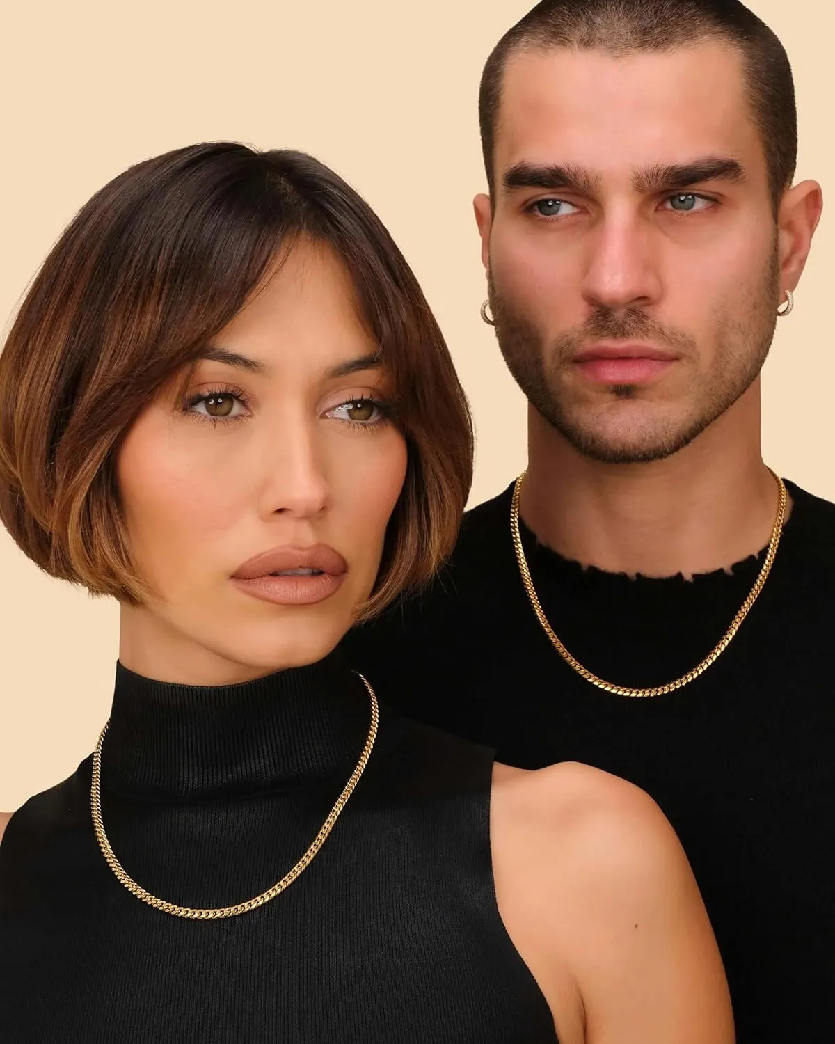 Gold Cuban Chain Necklace for Women,14K Gold Plated Dainty Chunky Necklace Adjustable Cuban Link Chain Choker Necklace for Women Trendy Fashion Jewelry Best Gifts for Birthday Christmas Thanksgiving