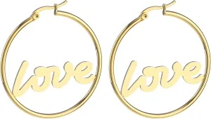 Gold Hoop Earrings for Women - Hypoallergenic 14K Gold Plated Thin Large Hoops Stainless Steel Earrings for Women Trendy Jewelry Lightweight for Sensitive Ears Nickel Free Dangle Hoops Cute
