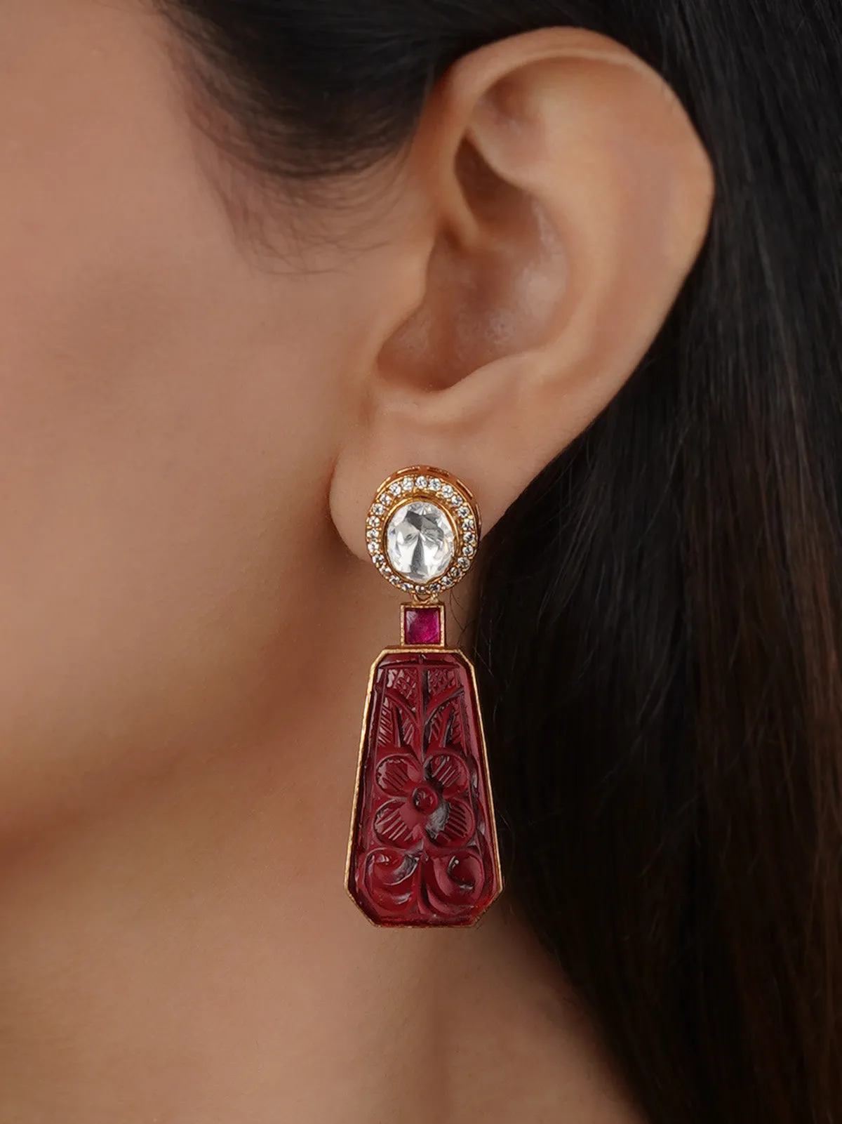 Gold Plated Contemporary Earrings - CC-EAR20